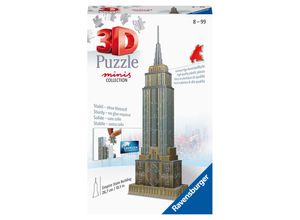 4005556112715 - Ravensburger 3D Puzzle 11271 - Mini Empire State Building - Miniaturversion des berühmten Wahrzeichens aus New York zum Puzzeln in 3D - ab 8 Jahren