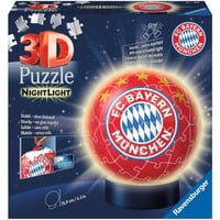 4005556121779 - Ravensburger Puzzle - Ravensburger 3D Puzzle 12177 - Nachtlicht Puzzle-Ball FC Bayern München - 72 Teile - ab 6 Jahren LED Nachttischlampe mit Klatsc