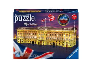 4005556125296 - Ravensburger 3D Puzzle Buckingham Palace bei Nacht 12529 - leuchtet im Dunkeln - der Buckingham Palast zum selber Puzzeln ab 8 Jahren