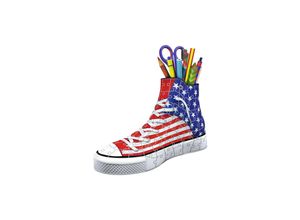 4005556125494 - Ravensburger Puzzle - Ravensburger 3D Puzzle 12549 Sneaker American Style - Praktischer Stiftehalter - 108 Teile - Schreibtisch-Organizer für Kinder a