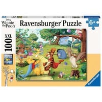 4005556129973 - Ravensburger Kinderpuzzle 12997 - Die Rettung - 100 Teile XXL Winnie Puuh Puzzle für Kinder ab 6 Jahren