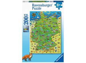 4005556133376 - Ravensburger Puzzle - Bunte Deutschlandkarte (Kinderpuzzle)