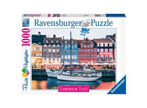 4005556167395 - Ravensburger Puzzle Scandinavian Places 16739 - Kopenhagen Dänemark - 1000 Teile Puzzle für Erwachsene und Kinder ab 14 Jahren