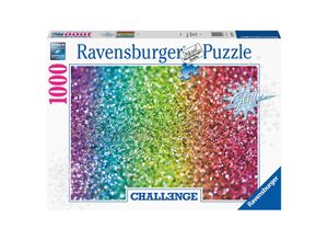 4005556167456 - Ravensburger Challenge Puzzle 16745 - Glitzer - 1000 Teile Puzzle für Erwachsene und Kinder ab 14 Jahren