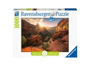 4005556167548 - Ravensburger Puzzle Nature Edition 16754 - Zion Canyon USA - 1000 Teile Puzzle für Erwachsene und Kinder ab 14 Jahren