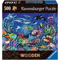 4005556175154 - Ravensburger Puzzle 17515 - Unten im Meer - 500 Teile Holzpuzzle für Kinder und Erwachsene ab 14 Jahren mit stabilen individuellen Puzzleteilen und