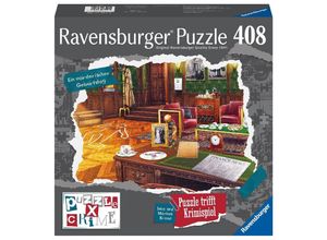 4005556175215 - Ravensburger Puzzle X Crime - Ein mörderischer Geburtstag - 408 Teile Puzzle-Krimispiel für 1-4 Spieler