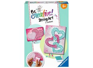 4005556182428 - Bastel-Set BE CREATIVE! – STRING ART HEART in bunt