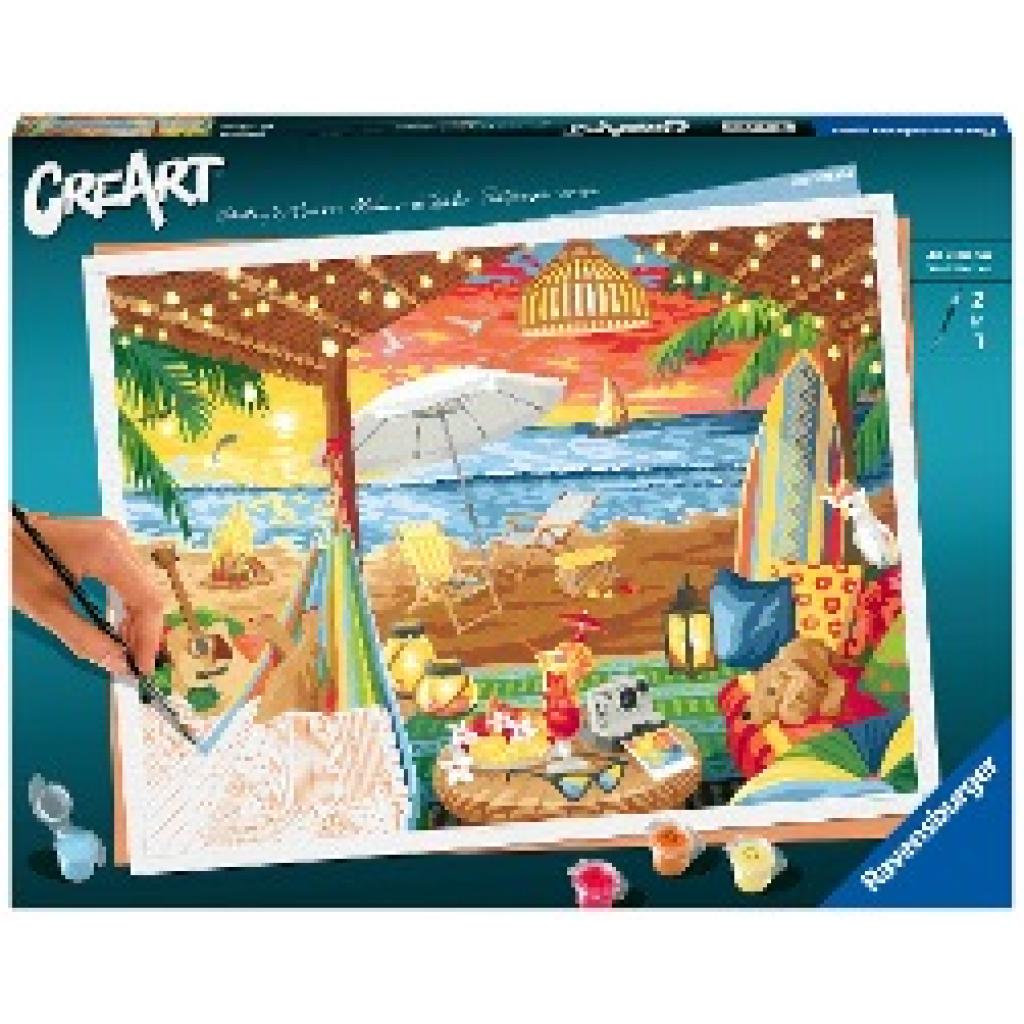 4005556202768 - Malen nach Zahlen RAVENSBURGER CreArt Cozy Cabana Malvorlagen bunt Kinder Malen Zubehör Made in Europe  FSC- schützt Wald - weltweit 4005556202768 - Malen nach Zahlen RAVENSBURGER CreArt Cozy Cabana Malvorlagen bunt Kinder Malen Zubehör Made in Europe  FSC- schützt Wald - weltweit