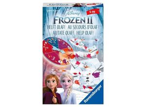 4005556205288 - Disney Frozen   Die Eiskönigin - Ravensburger 20528 - Disney Frozen 2 helft Olaf Mitbringspiel für 2-4 Spieler ab 5 Jahren kompaktes Format Reises