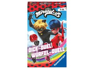 4005556208937 - Ravensburger Mitbringspiel - 20893 - Miraculous Würfel-Duell Spannendes Würfelspiel mit Lady Bug und Cat Noir ab 6 Jahren