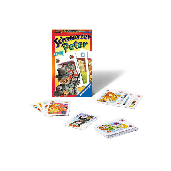 4005556234097 - Ravensburger 23409 - Schwarzer Peter Mitbringspiel für 2-6 Spieler Kinderspiel ab 3 Jahren kompaktes Format Reisespiel Kartenspiel