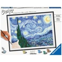 4005556235186 - Malen nach Zahlen RAVENSBURGER CreArt ART Collection Starry Night (Van Gogh) Malvorlagen bunt Kinder Malen Zubehör Made in Europe  FSC - schützt Wald weltweit