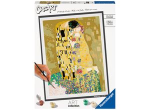 4005556236480 - Malen nach Zahlen RAVENSBURGER CreArt ART Collection The Kiss (Klimt) Malvorlagen bunt Kinder Malen Zubehör Made in Europe  FSC - schützt Wald weltweit