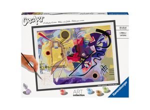 4005556236503 - Malen nach Zahlen RAVENSBURGER CreArt ART Collection Yellow Red Blue (Kandinsky) Malvorlagen bunt Kinder Malen Zubehör Made in Europe  FSC - schützt Wald weltweit