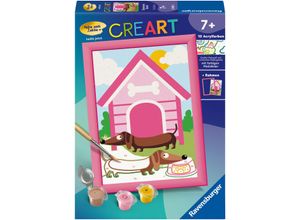 4005556239542 - Malen nach Zahlen RAVENSBURGER CreArt Charmante Dackel bunt Malvorlagen KinderB13cm H18cm Made in Europe B13cm H18cm