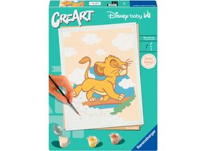 4005556258987 - Malen nach Zahlen RAVENSBURGER CreArt Hello Baby Simba bunt Malvorlagen KinderB18cm H24cm für Erwachsene  Made in Europe B18cm H24cm