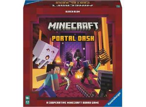 4005556273515 - Blum Ulrich Ravensburger Familienspiel Minecraft Portal Dash Gesellschaftsspiel für Kinder und Erwachsene für 2-4 Spieler Brettspiel ab 10 Jahren