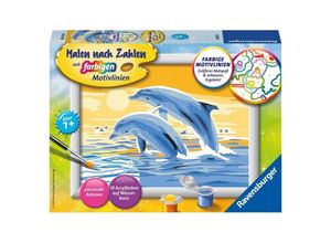 4005556280179 - Malen nach Zahlen RAVENSBURGER Freunde des Meeres Malvorlagen bunt Kinder Basteln Malen Kosmetik Schmuck Made in Europe FSC - schützt Wald weltweit