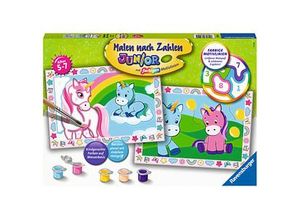 4005556285105 - Malen nach Zahlen Junior - Jeder kann malen (Mal-Sets) Bildgröße 22 x 32 cm Ravensburger Malen nach Zahlen 28510 - Zauberhafte Einhörner - Kinder 5