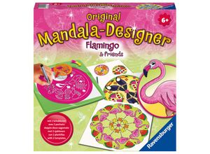 4005556285181 - Ravensburger Mandala Designer Flamingo & Friends 28518 Zeichnen lernen für Kinder ab 6 Jahren Set mit Mandala-Schablonen für farbenfrohe Mandalas