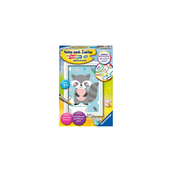 4005556286959 - Ravensburger Malen nach Zahlen 28695- Süßer Waschbär - Kinder ab 7 Jahren 4005556286959 - Ravensburger Malen nach Zahlen 28695- Süßer Waschbär - Kinder ab 7 Jahren