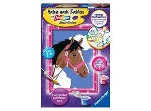 4005556296071 - Malen nach Zahlen - Jeder kann malen (Mal-Sets) Bildgröße 85 x 12 cm Malen nach Zahlen 29607 - Pferd - Kinder ab 7 Jahren