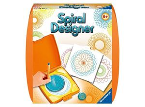 4005556297115 - Ravensburger Spiral-Designer Mini Zeichnen lernen für Kinder ab 6 Jahren Kreatives Zeichen-Set mit Mandala-Schablone für farbenfrohe Spiralbilder un