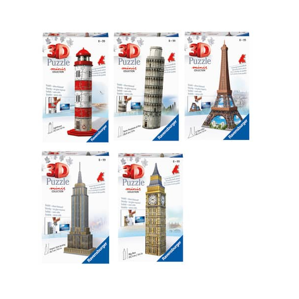 4005556734863 - 3D-Puzzle Mini Buildings sortiert 4005556734863 Ravensburger