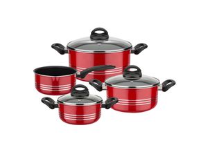 4005643158602 - Topf-Set Milano color Töpfe rot Topfsets extra starker FerroThermBoden Induktion