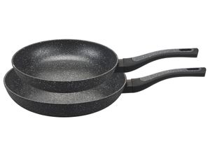 4005643392020 - Pfannen-Set MY HOME DELA schwarz Pfannen mit rauer Oberfläche für ein besonderes Barterlebnis