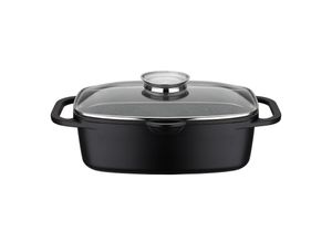 4005643410182 - Bräter Gourmet Granit Töpfe Gr 6 l + + Höhe 115 cm schwarz Bräter Topf Induktion 6 Liter