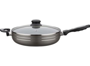 4005643410236 - Schmorpfanne Bratmeister Pfannen Gr Ø 28 cm + Höhe 65 cm schwarz Schmorpfannen mehrfache pflegeleichte Antihaft-Versiegelung Ø 28 cm