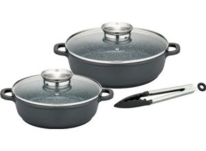 4005643415446 - Pfannen-Set Gourmet Granit Pfannen Gr Ø 28 cm schwarz Pfannensets Aluminium-Guss VITAFLON GRANIT Antihaft-Versiegelung Induktion