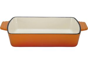 4005643718363 - Auflaufform ORANGE SHADOW Auflaufformen Gr B H L 20 cm x 6 cm x 285 cm orange (orange naturweiß) für gleichmäßige Wärmeverteilung und -speicherung Induktion