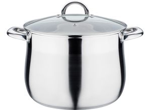 4005643989862 - Suppentopf Jumbotopf Töpfe Gr 110 l + Ø 26 cm + Höhe 21 cm silberfarben Suppentöpfe Topf Induktion