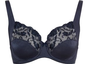 4005693144822 - felina Moments Bügel-BH Blütenstickereien für Damen blau 80F