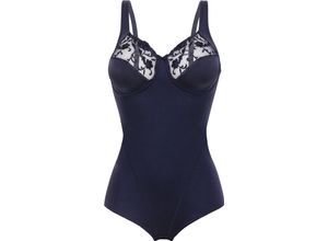 4005693145171 - felina Moments Body bügellos florale Stickerei für Damen blau 85C