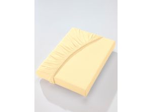 4005774772791 - Betttuch BIBERNA Laken Gr B L 120-130 cm x 200-220 cm 1 St Jersey 27 cm gelb (vanillegelb)