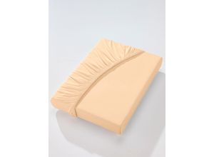 4005774772852 - Betttuch BIBERNA Laken Gr B L 90-100 cm x 190-220 cm 1 St Jersey 27 cm beige