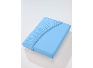 4005774772913 - Betttuch BIBERNA WITT-PBK-Bettlaken-temporär Gr B L 180-200 cm x 200-220 cm 1 St blau (bleu)