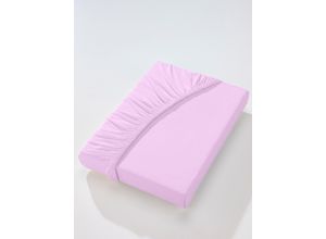 4005774828481 - Betttuch BIBERNA Laken Gr B L 90-100 cm x 190-220 cm 1 St Jersey 27 cm lila (flieder)