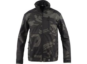 4005781403039 - Softshelljacke Camouflage schwarz-gemustert Größe L