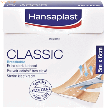 4005800183805 - Pflaster CLASSIC BSN0129200 individuell zuschneidbar 5 m x 6 cm 4005800183805 Hansaplast