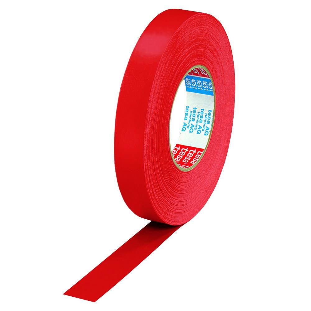 4005800224324 - TESA 04651RT-25 - Gewebeband tesaband® Premium offenes Gewebe 25 mm rot