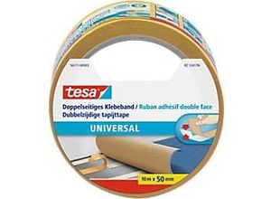 4005801078971 - tesa Doppelseitiges Klebeband Universal Weiß 50 mm (B) x 10 m (L) Kunststoff 56171