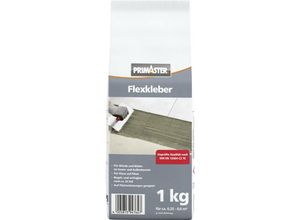 4005813947647 - Flexkleber Grau 1kg Fliesenkleber für Wand- & Bodenfließen Innen&Außen - Primaster