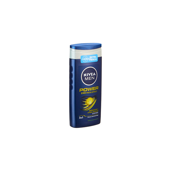 4005900952301 - NIVEA MEN Shower Power Fresh Pflegedusche Duschgel für einen kraftvollen Start in den Tag 250 ml - Flasche