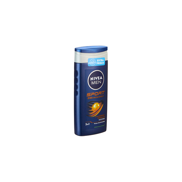 4005900952349 - NIVEA MEN Body Cleansing Pflegedusche Duschgel für Körper Gesicht und Haar 250 ml - Flasche Sport