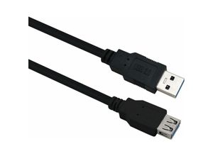 4005938883509 - Verlängerungskabel usb 30 a Stecker A Buchse 10m schwarz (288350) - Helos